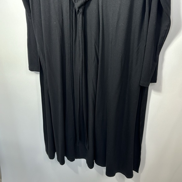 Eileen Fisher Black Kimono Cardigan find tinsel jersey size medium.NWT - Picture 3 of 13